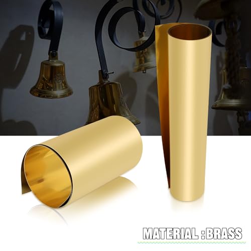 Uxney Brass Sheet Roll, Gold Foil Sheets 1000mm x 300mm x 0.05mm for Crafts, Electrical Repairs, DIY Projects