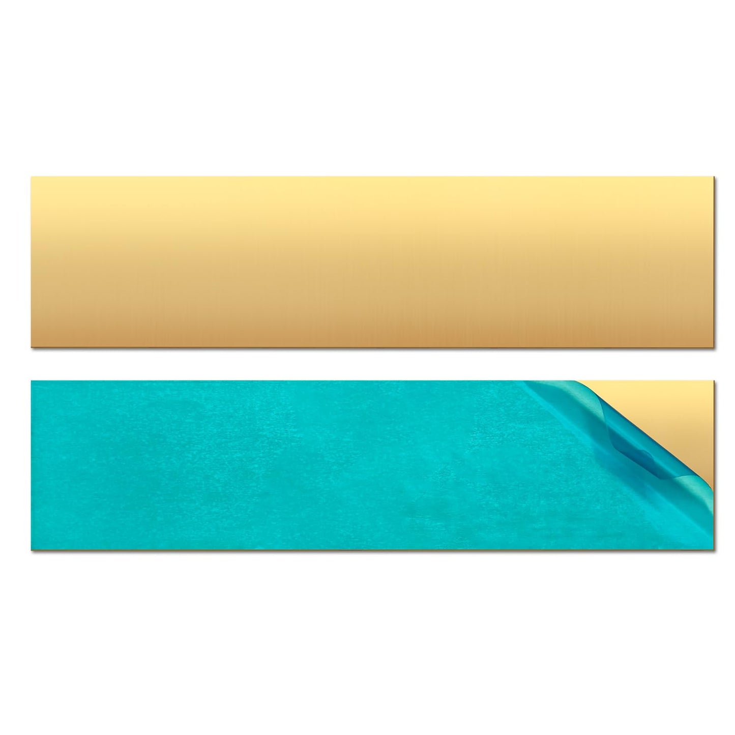 Uxney Brass Sheet,2" x 8"-20 Gauge(0.8mm) Thickness,99.9% Pure Brass Plates for DIY, Jewelry, Electrical, Repair, Industrial(2 Pac)