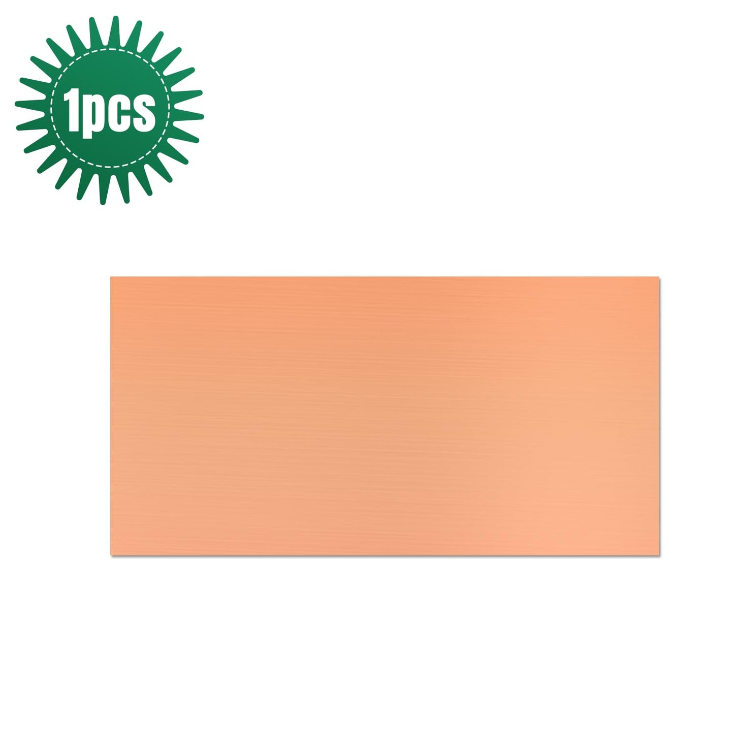 Uxney Copper Sheet Metal,4" x 8"-16 Gauge(1.5mm) Thickness,99.9% Pure Copper Plates for DIY, Jewelry, Electrical, Repair, Industrial(1 Pac)