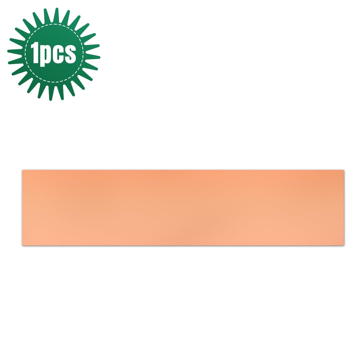 Uxney Copper Sheet Metal,2" x 8"-16 Gauge(1.5mm) Thickness,99.9% Pure Copper Plates for DIY, Jewelry, Electrical, Repair, Industrial(1 Pac)