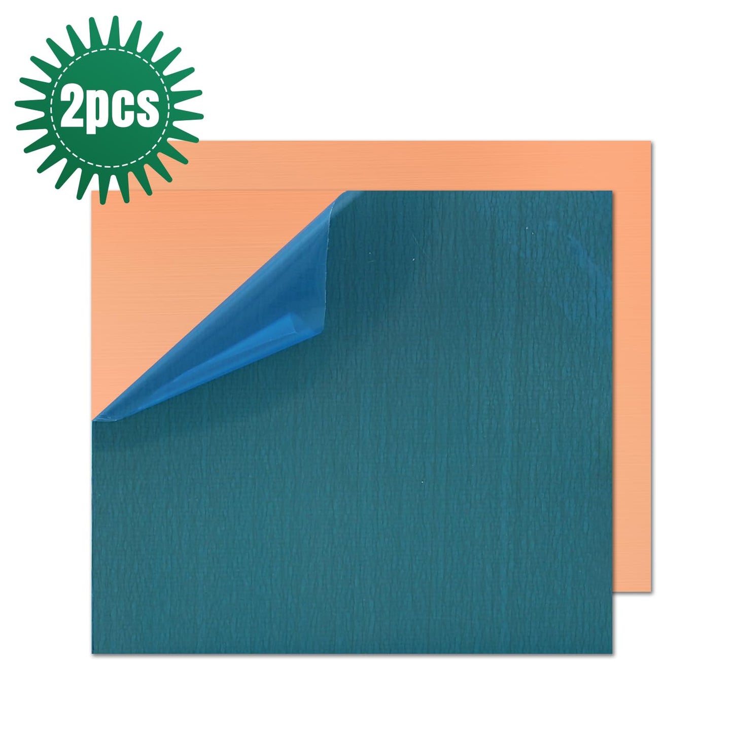 Uxney Copper Sheet Metal,6" x 6"-18 Gauge(1mm) Thickness,99.9% Pure Copper Plates for DIY, Jewelry, Electrical, Repair, Industrial(2 Pac)