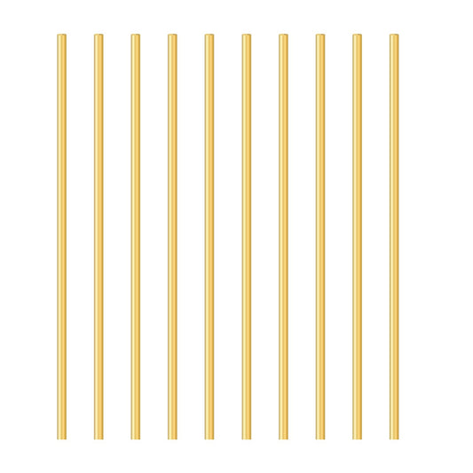 Uxney Brass Rods,3/16"Dia 12" Length Brass Solid Round Rod for DIY、Craft、Hardware(10 pcs)