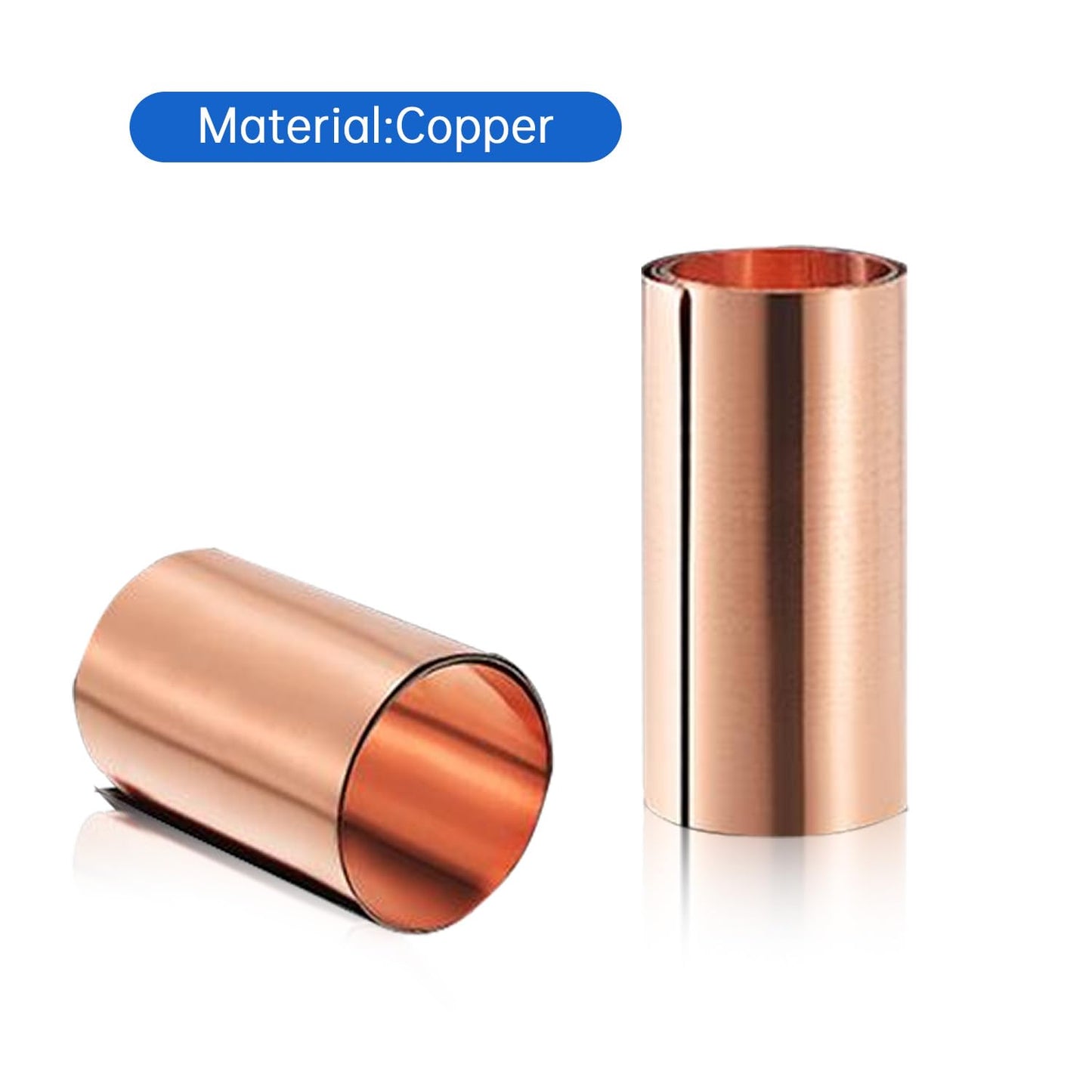 Uxney Copper Sheet Roll,Copper Flashing Roll 1000x100x0.1mm(LxWxT) Applicable to Various House Repair and DIY Projects