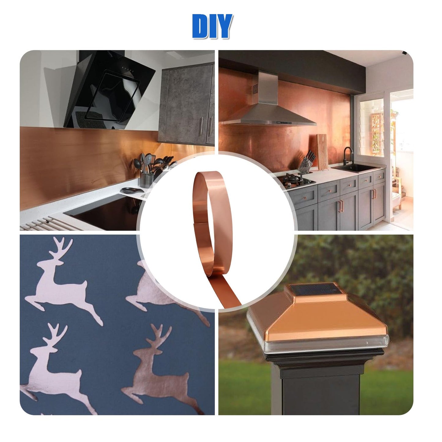 Uxney Copper Sheet Roll,Copper Flashing Roll 1000x30x1mm(LxWxT) Applicable to Various House Repair and DIY Projects