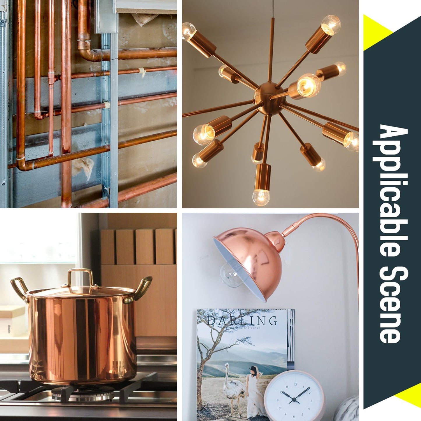 Uxney 1"OD Copper Pipe, 1 mm Wall Thickness 10" Length Copper Round Tube Widely used in various industrial applications(2 Pcs)