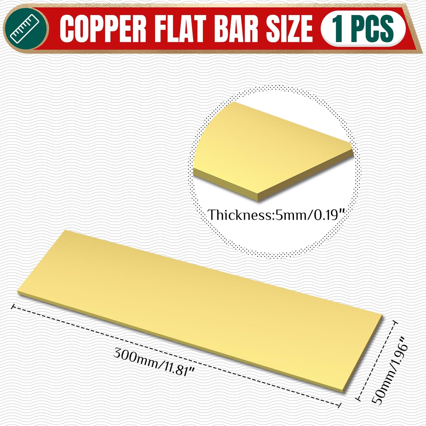 Uxney Brass Flat Bar 3/16"Thickness x 2"Width x 12"Length Brass Bar Stock Brass Rods for Crafts,Models, Repairs, Electrical