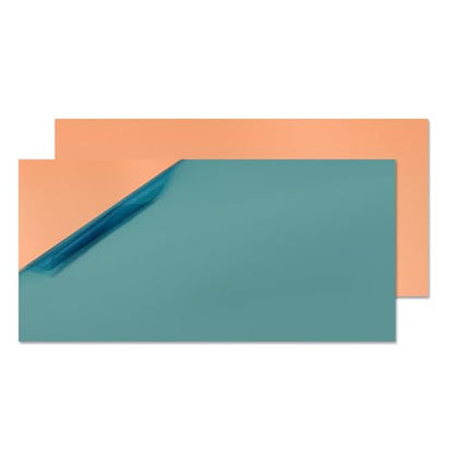 Uxney Copper Sheet Metal,2" x 4"-20 Gauge(0.8mm)) Thickness,99.9% Pure Copper Plates for DIY, Jewelry, Electrical, Repair, Industrial(2 Pac）