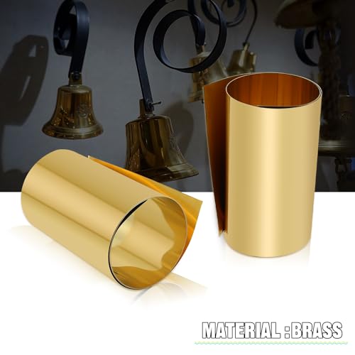 Uxney Brass Sheet Roll, Gold Foil Sheets 1000mm x 150mm x 0.2mm for Crafts, Electrical Repairs, DIY Projects