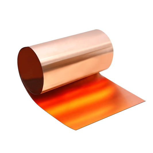Uxney Copper Sheet Roll,Copper Flashing Roll 1000x300x0.1mm(LxWxT) Applicable to Various House Repair and DIY Projects