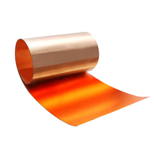 Uxney Copper Sheet Roll,Copper Flashing Roll 1000x200x0.4mm(LxWxT) Applicable to Various House Repair and DIY Projects
