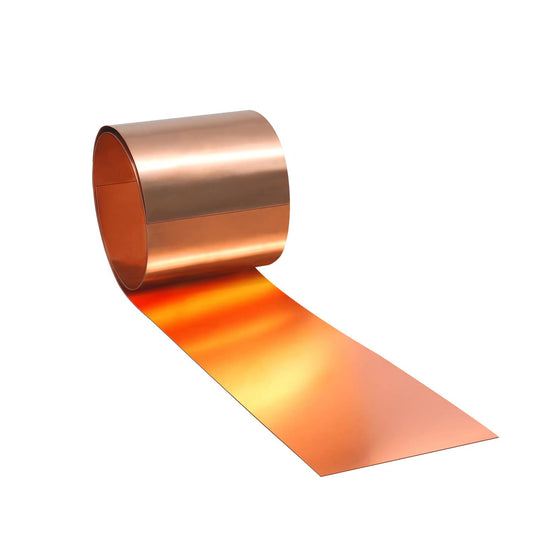 Uxney Copper Sheet Roll,Copper Flashing Roll 1000x100x0.4mm(LxWxT) Applicable to Various House Repair and DIY Projects
