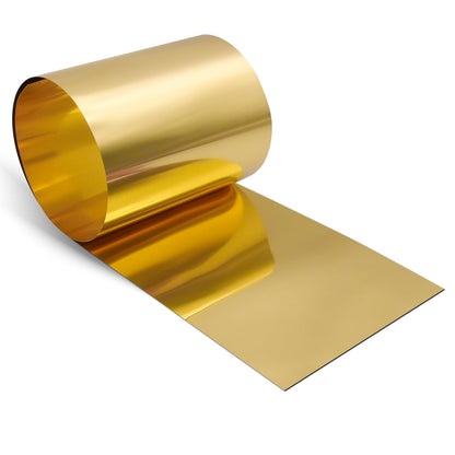 Uxney Brass Sheet Roll, Gold Foil Sheets 1000mm x 200mm x 0.1mm for Crafts, Electrical Repairs, DIY Projects