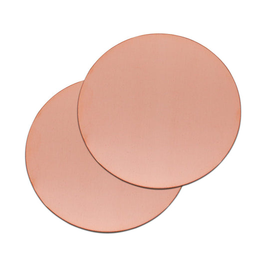Uxney Copper Round Plate, 6"Diameter 18Ga 1mm Thickness Copper Metal Sheet for Crafts,DIY, Jewelry, Electrical, Repair, Industrial(2 Pac)