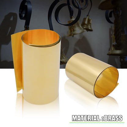 Uxney Brass Sheet Roll, Gold Foil Sheets 1000mm x 200mm x 0.1mm for Crafts, Electrical Repairs, DIY Projects