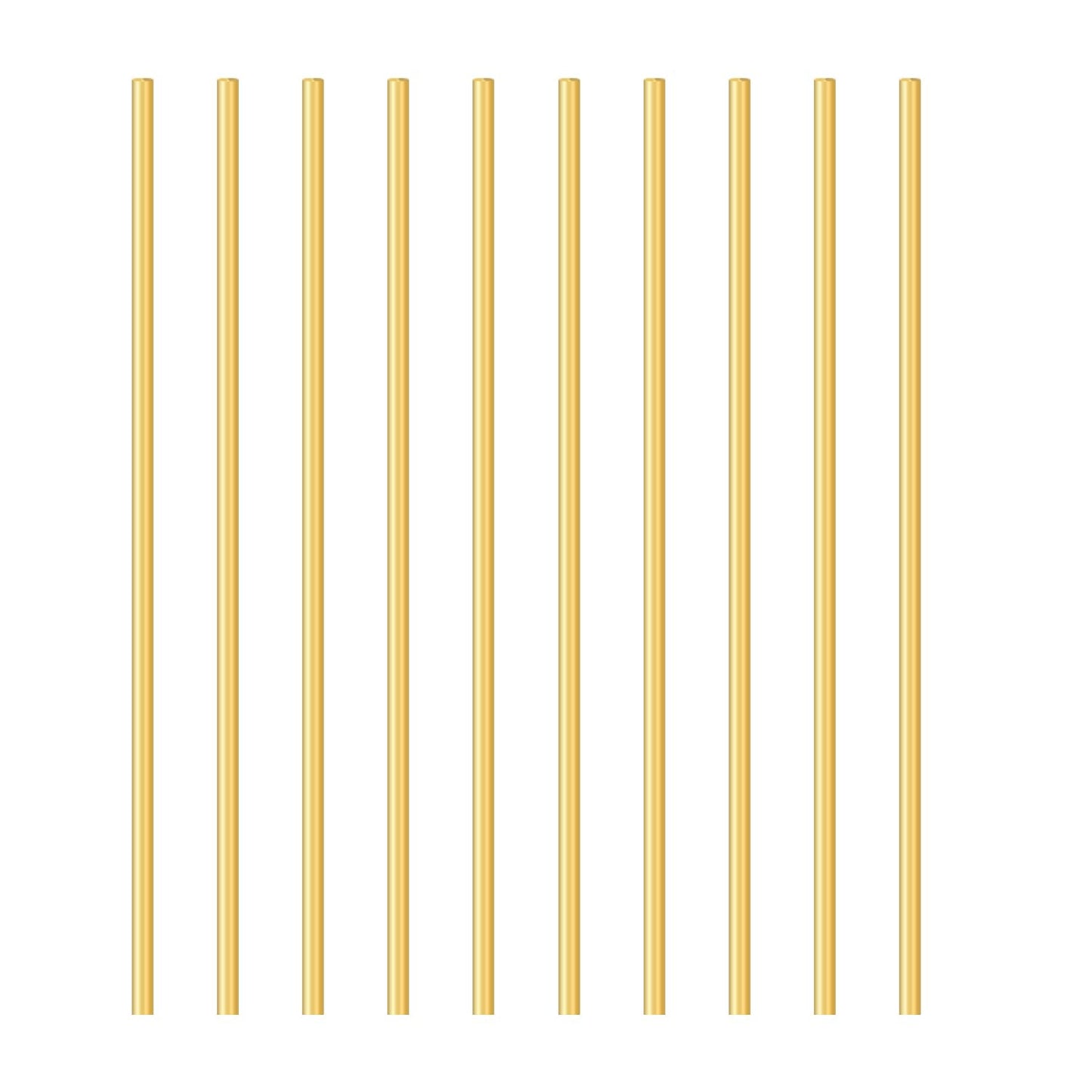 Uxney Brass Rods，1/8"Dia 12" Length Brass Solid Round Rod for DIY、Craft、Hardware（10 pcs）