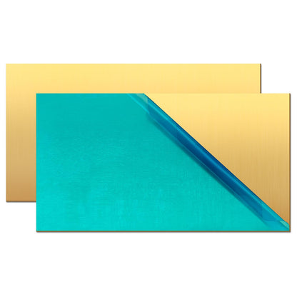 Uxney Brass Sheet,2" x 4"-20 Gauge(0.8mm) Thickness,99.9% Pure Brass Plates for DIY, Jewelry, Electrical, Repair, Industrial(2 Pac）