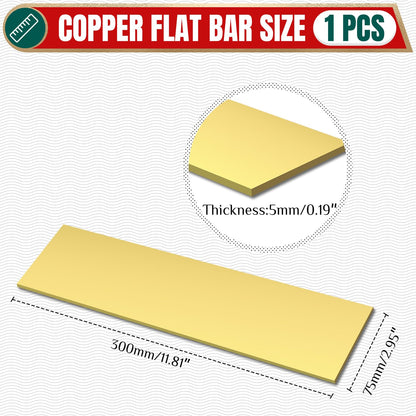 Uxney Brass Flat Bar 3/16"Thickness x 3"Width x 12"Length Brass Bar Stock Brass Rods for Crafts,Models, Repairs, Electrical