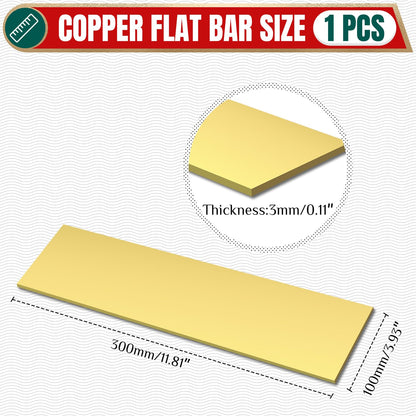 Uxney Brass Flat Bar 1/4"Thickness x 4"Width x 12"Length Brass Bar Stock Brass Rods for Crafts,Models, Repairs, Electrical