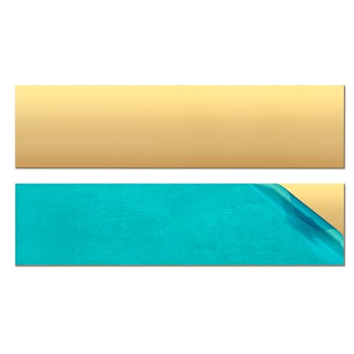 H62 Brass Sheet – 2″ × 8″ × 1mm – 2 Pack