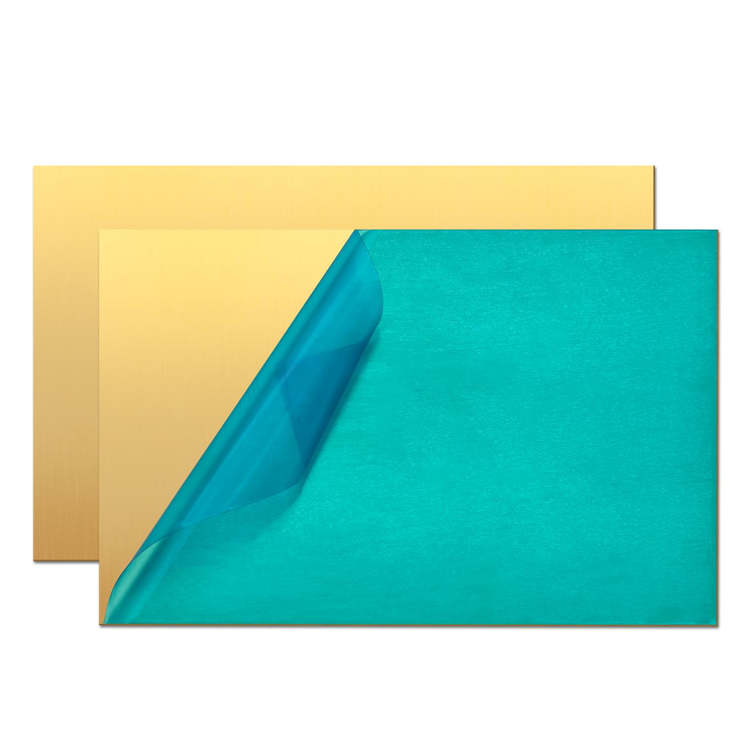 H62 Brass Sheet – 4″ × 6″ × 0.5mm – 2 Pack