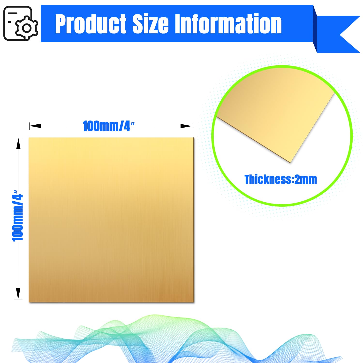 h62 brass sheet 4inx4inx2mm detail 4