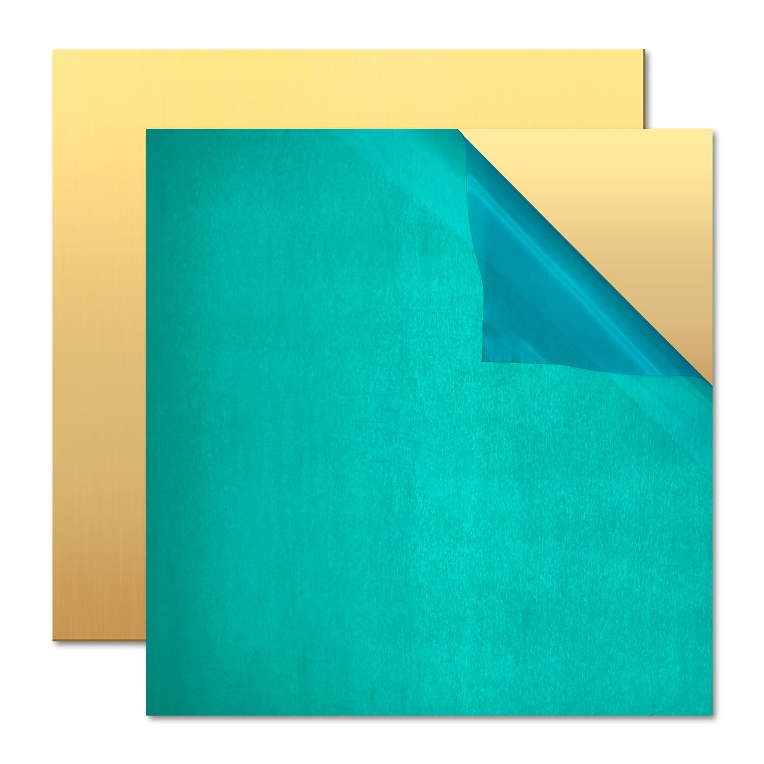 H62 Brass Sheet – 6″ × 6″ × 0.5mm – 2 Pack