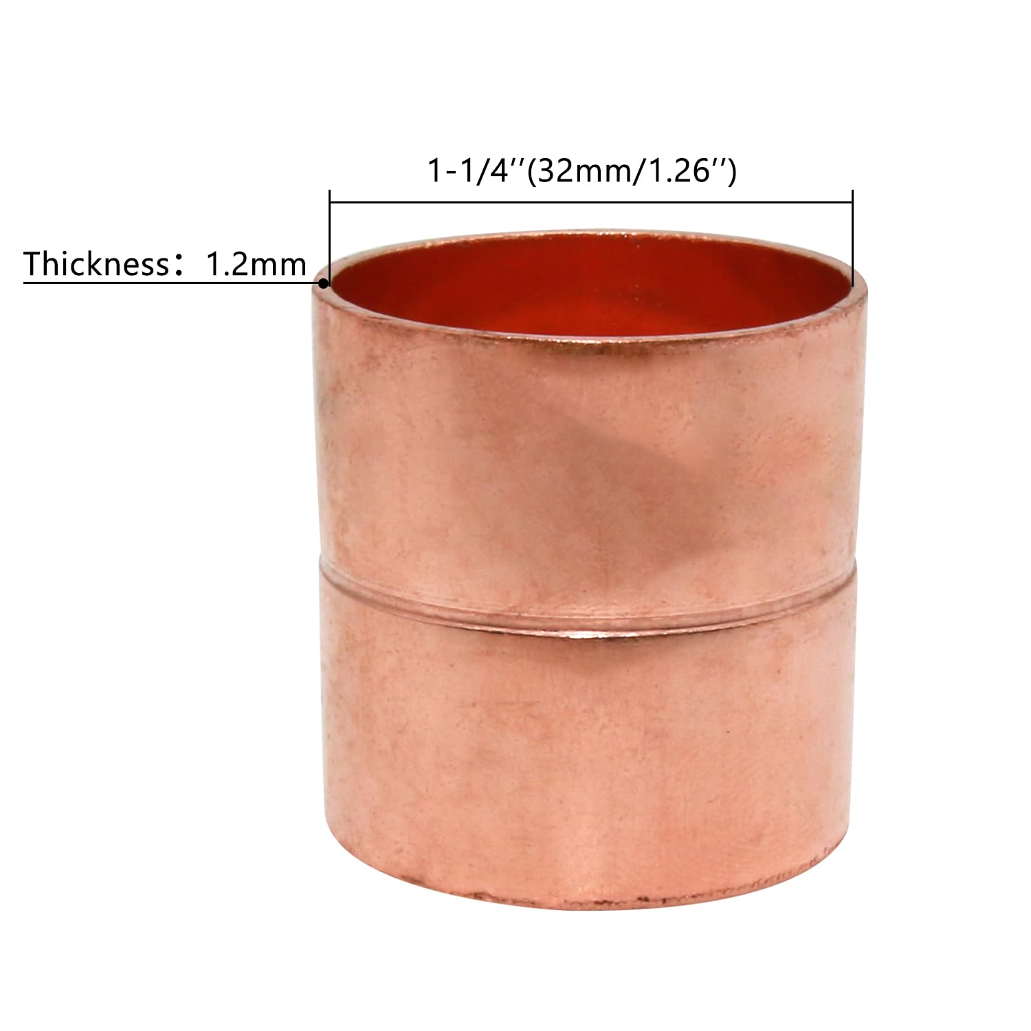 99.95 copper straight coupling straight coupling - detail 4