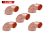 99.95 copper elbow 90° elbow - 1/2 id detail 3