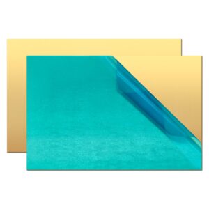 H62 Brass Sheet – 4″ × 8″ × 0.5mm – 2 Pack