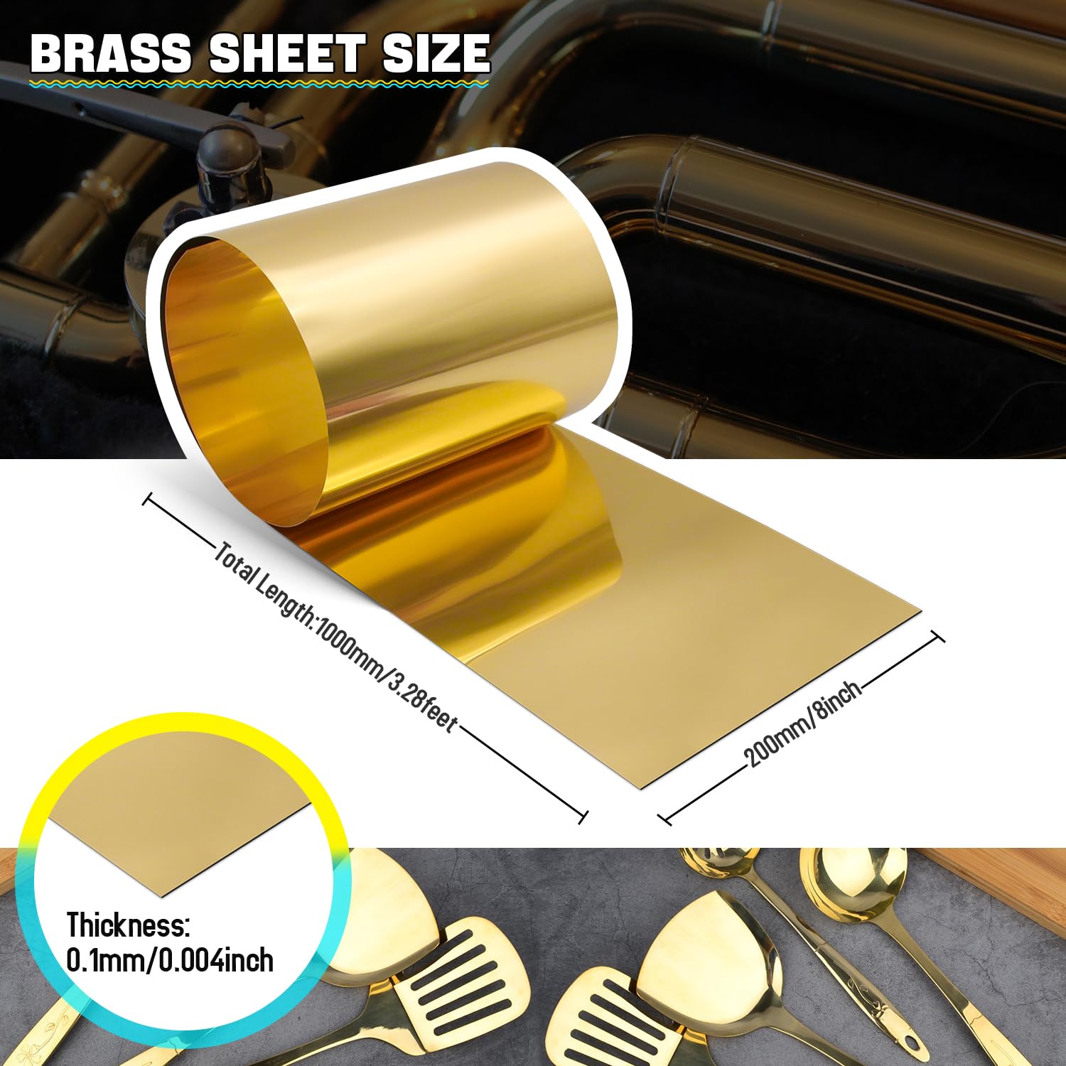 h62 brass foil roll 0.1x200x1000mm detail 4