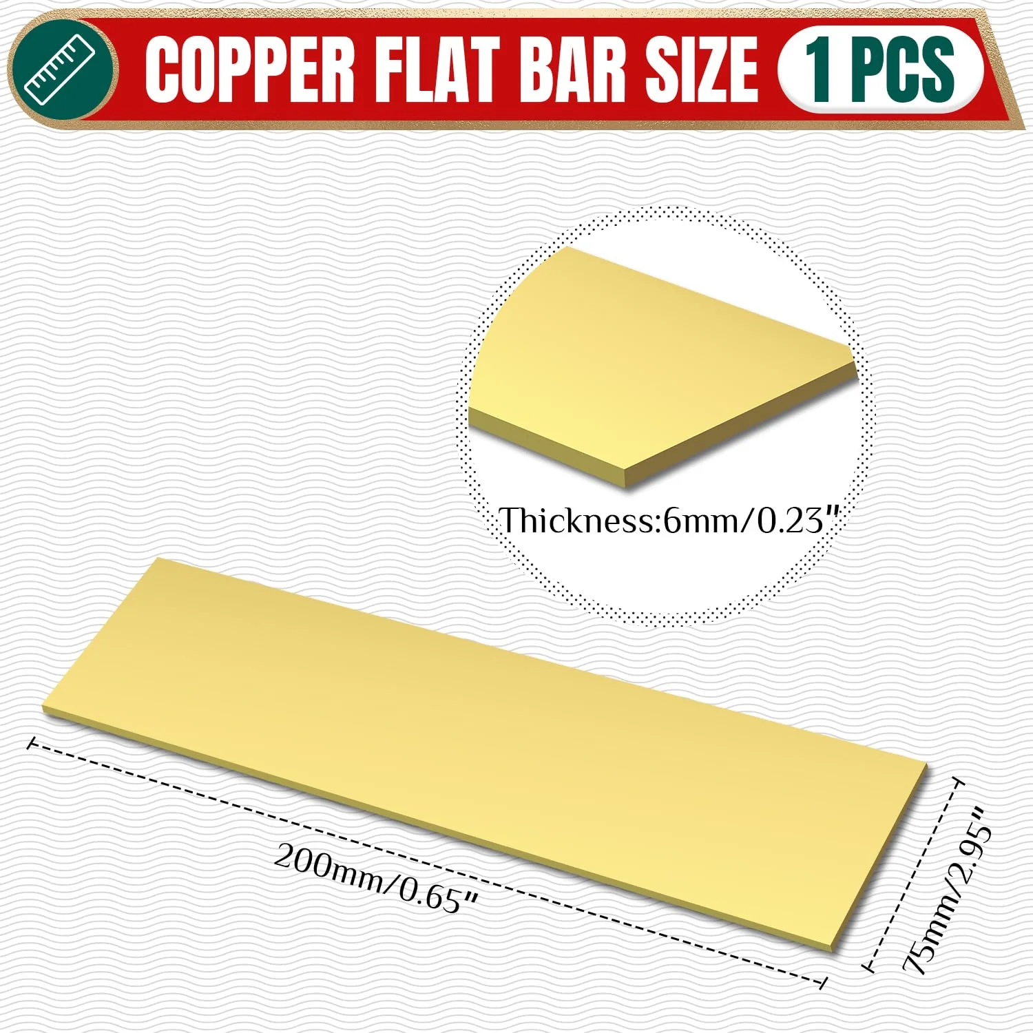 h62 brass flat bar 1/4inx3inx8in detail 6