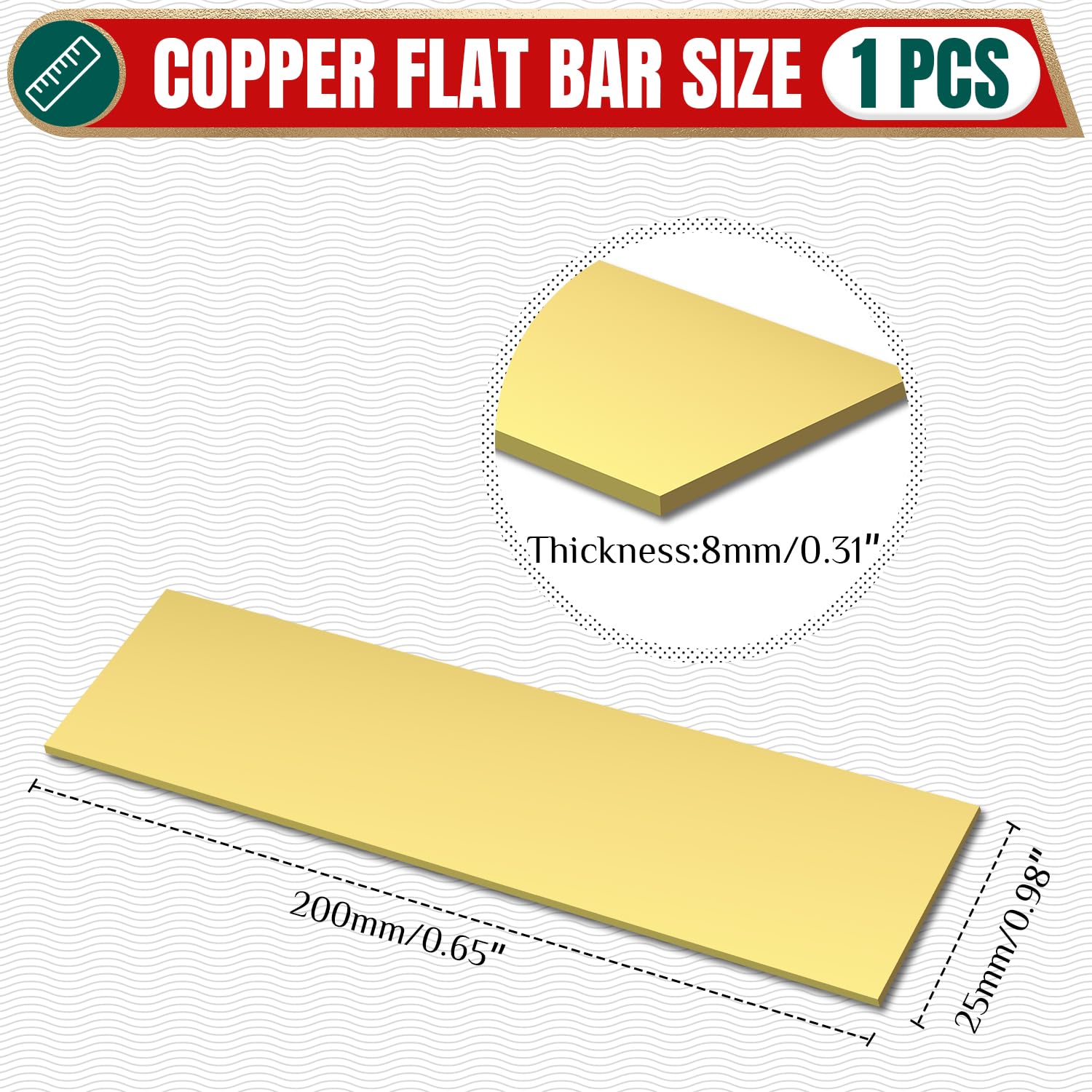 h62 brass flat bar 5/16inx1inx8in detail 6