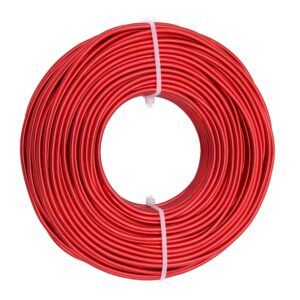 9 Gauge Aluminum Craft Wire, 100 Feet 3mm Bendable Metal Wire for Jewelry Making, Sculpting and Floral Design, Soft Armature Wire for DIY Crafts (Red)