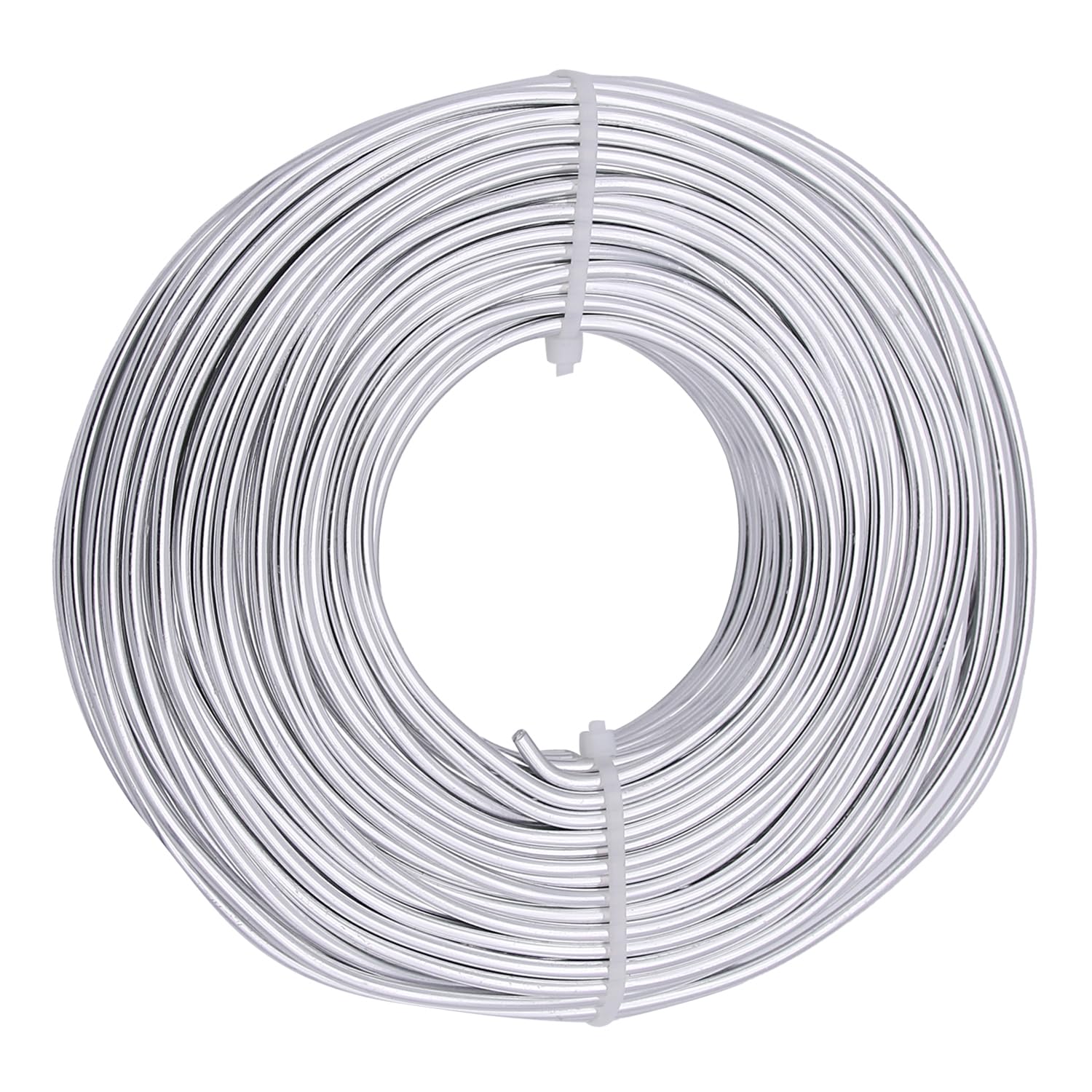 18 Gauge Aluminum Craft Wire, 100 Feet 1mm Bendable Metal Wire for Jewelry Making, Sculpting and Floral Design, Soft Armature Wire for DIY Crafts (Silver)