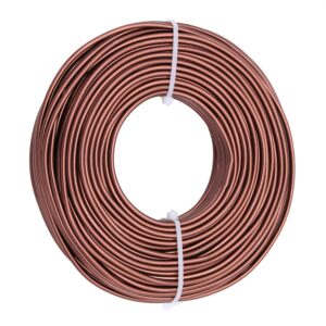15 Gauge Aluminum Craft Wire, 100 Feet 1.5mm Bendable Metal Wire for Jewelry Making, Sculpting and Floral Design, Soft Armature Wire for DIY Crafts (Bronze)