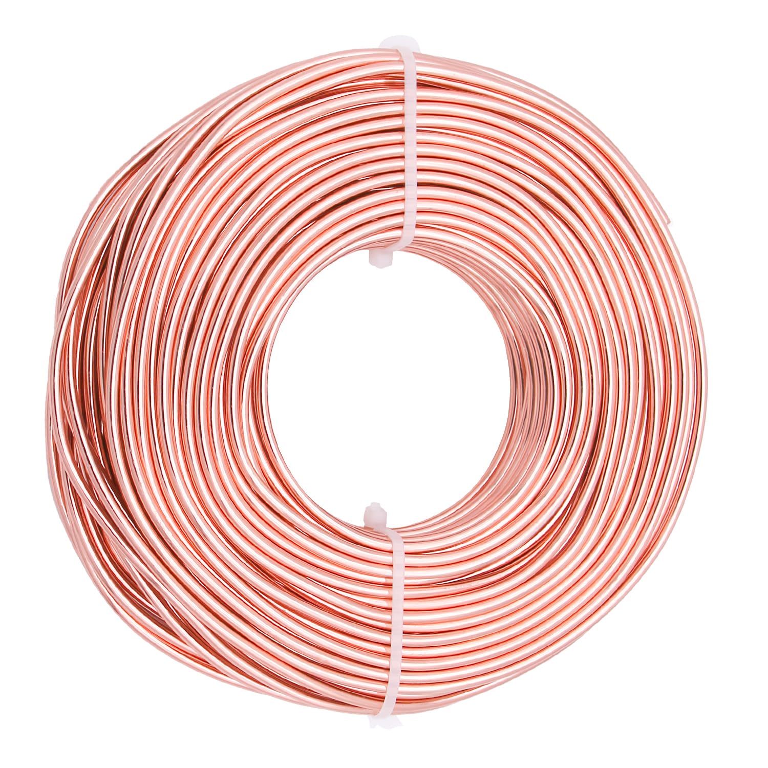 9 Gauge Aluminum Craft Wire, 100 Feet 3mm Bendable Metal Wire for Jewelry Making, Sculpting and Floral Design, Soft Armature Wire for DIY Crafts (Champagne)