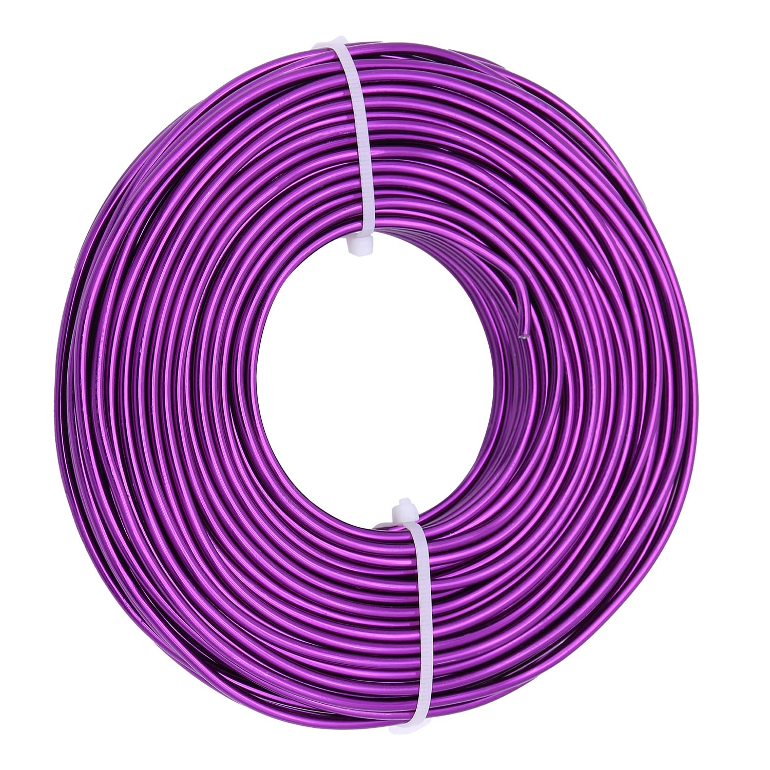 20 Gauge Aluminum Craft Wire, 100 Feet 0.8mm Bendable Metal Wire for Jewelry Making, Sculpting and Floral Design, Soft Armature Wire for DIY Crafts (Purple)