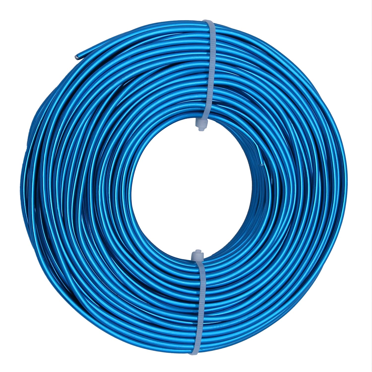 9 Gauge Aluminum Craft Wire, 100 Feet 3mm Bendable Metal Wire for Jewelry Making, Sculpting and Floral Design, Soft Armature Wire for DIY Crafts (Aqua Blue)